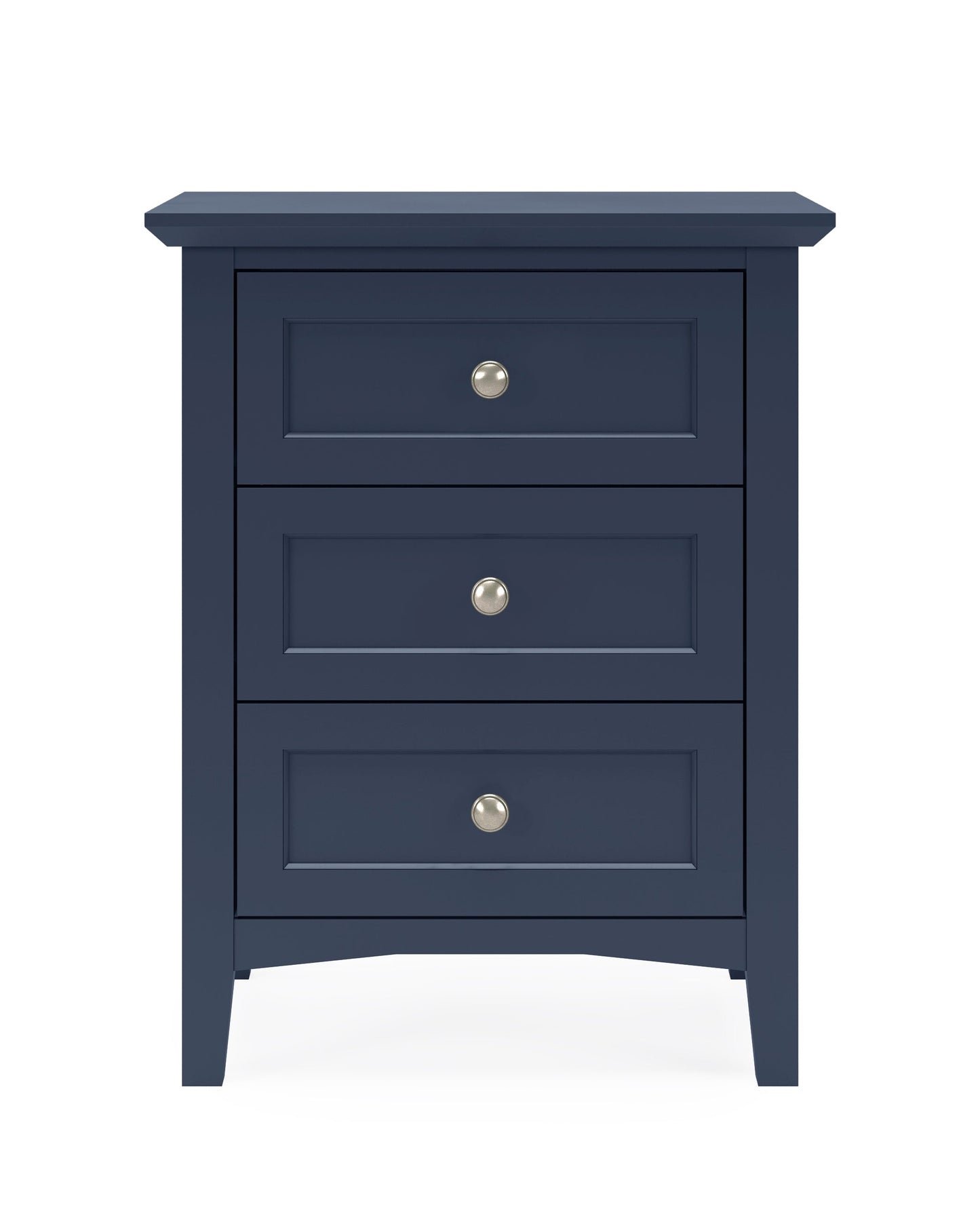 Grace Three Drawer Nightstand in Blueberry - Ornate Home