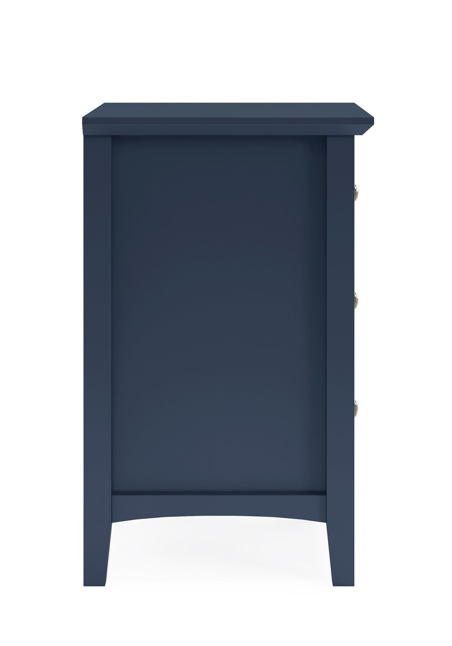 Grace Three Drawer Nightstand in Blueberry - Ornate Home