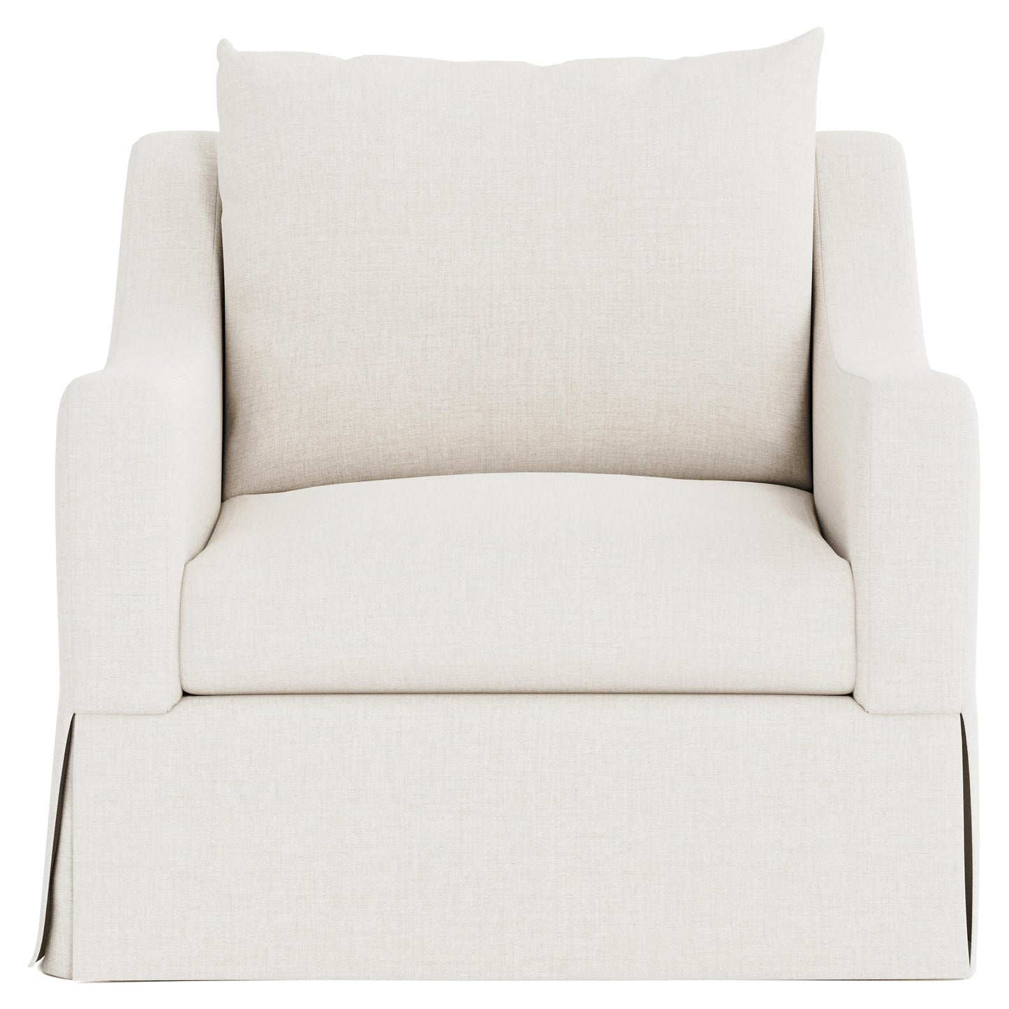 Grace White/Cream Fabric Swivel Chair - Ornate Home