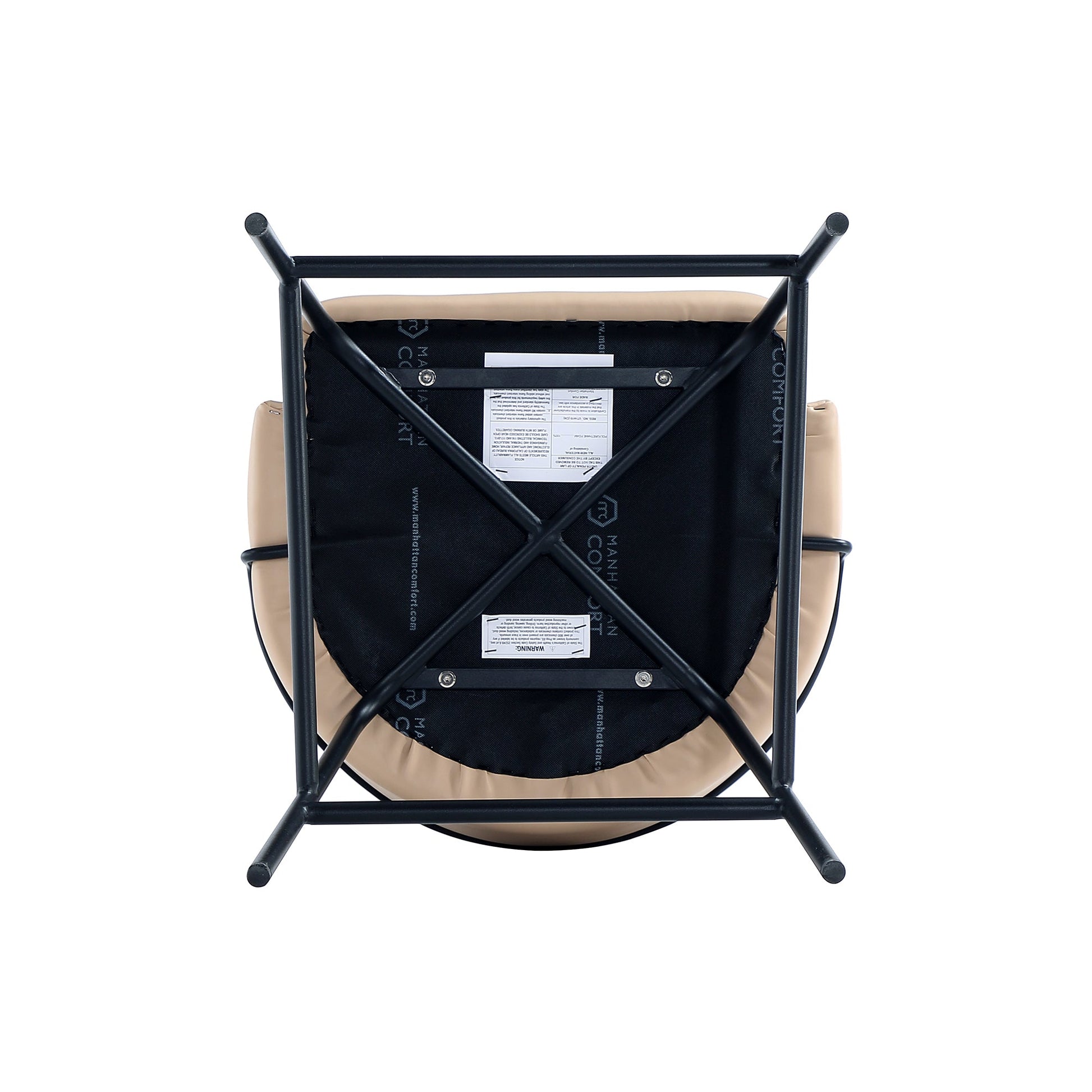Gracie Barstool in Tan and Black (set of 3) - Ornate Home