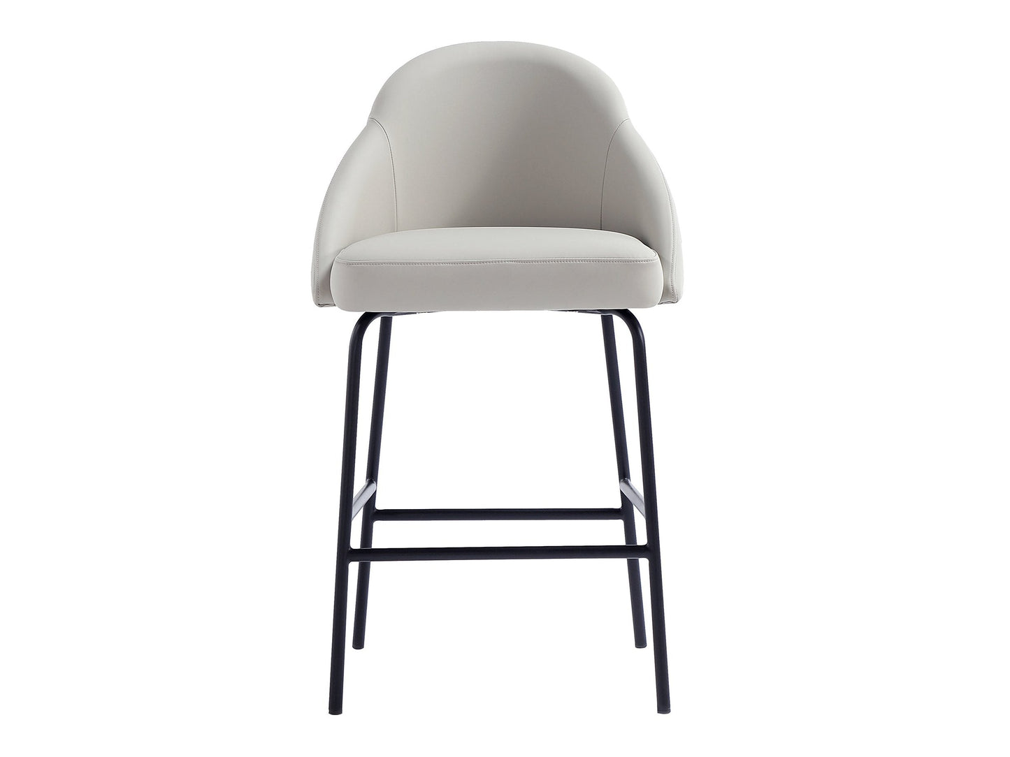 Gracie Counter Stool in Stone and Black - Ornate Home