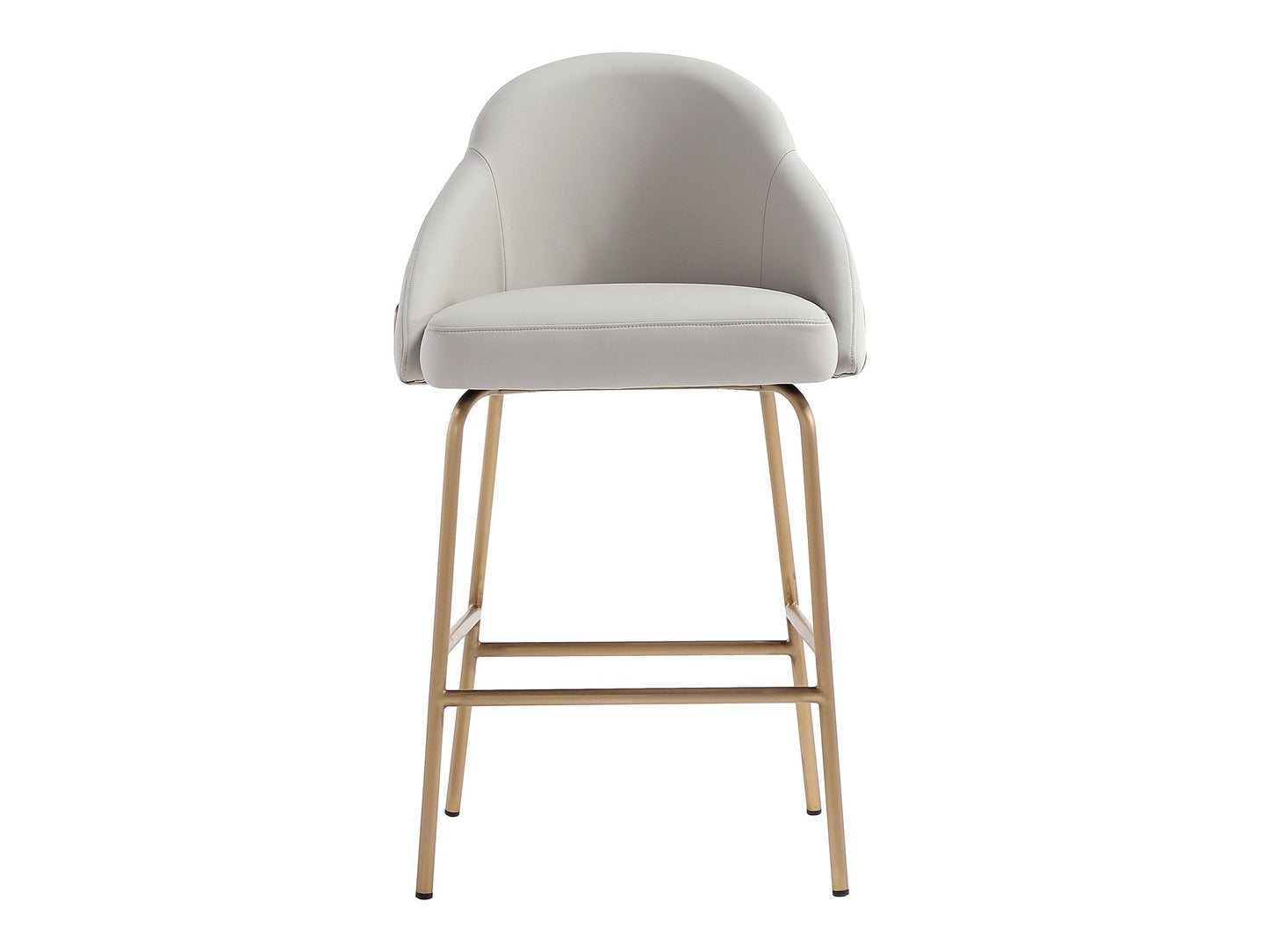 Gracie Counter Stool in Stone and Gold - Ornate Home
