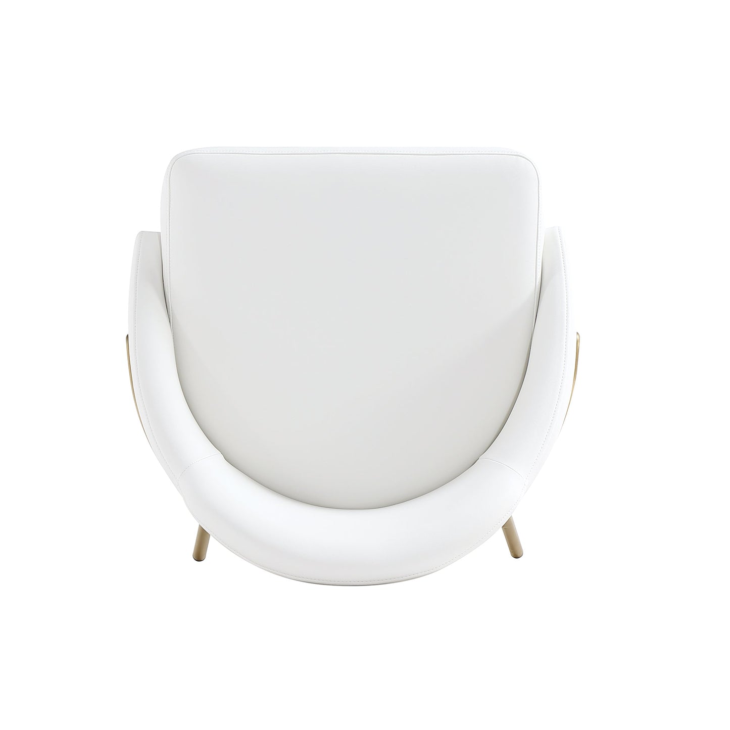 Gracie Counter Stool in White and Gold - Ornate Home