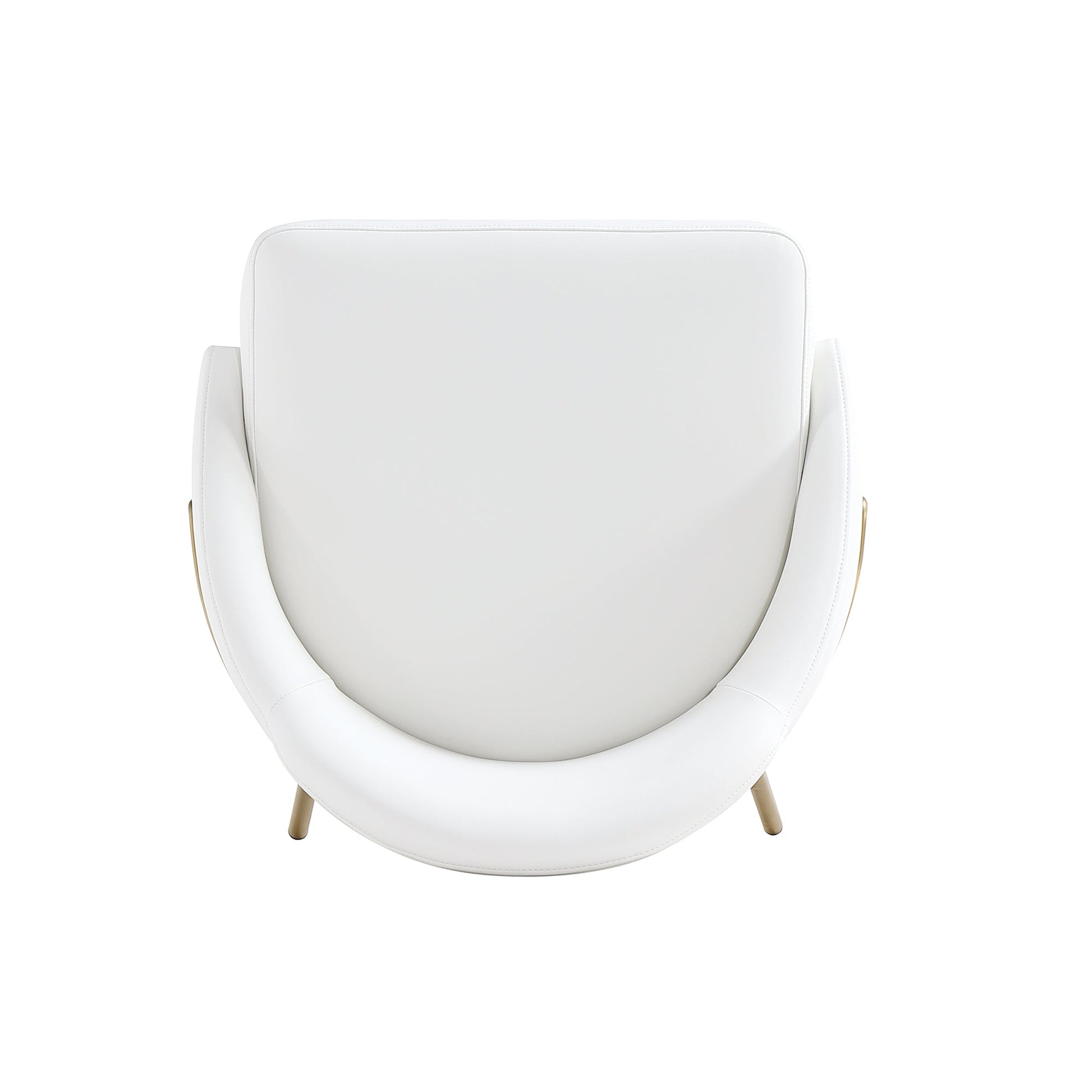 Gracie Counter Stool in White and Gold - Ornate Home