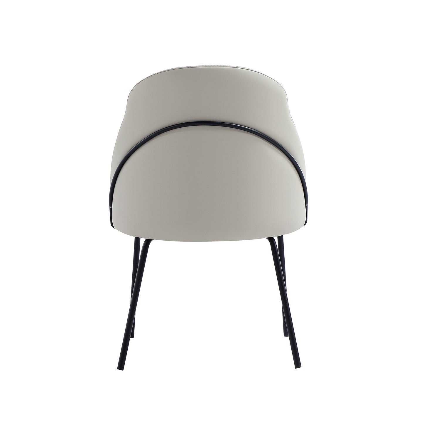 Gracie Dining Chair in Stone and Black - Ornate Home