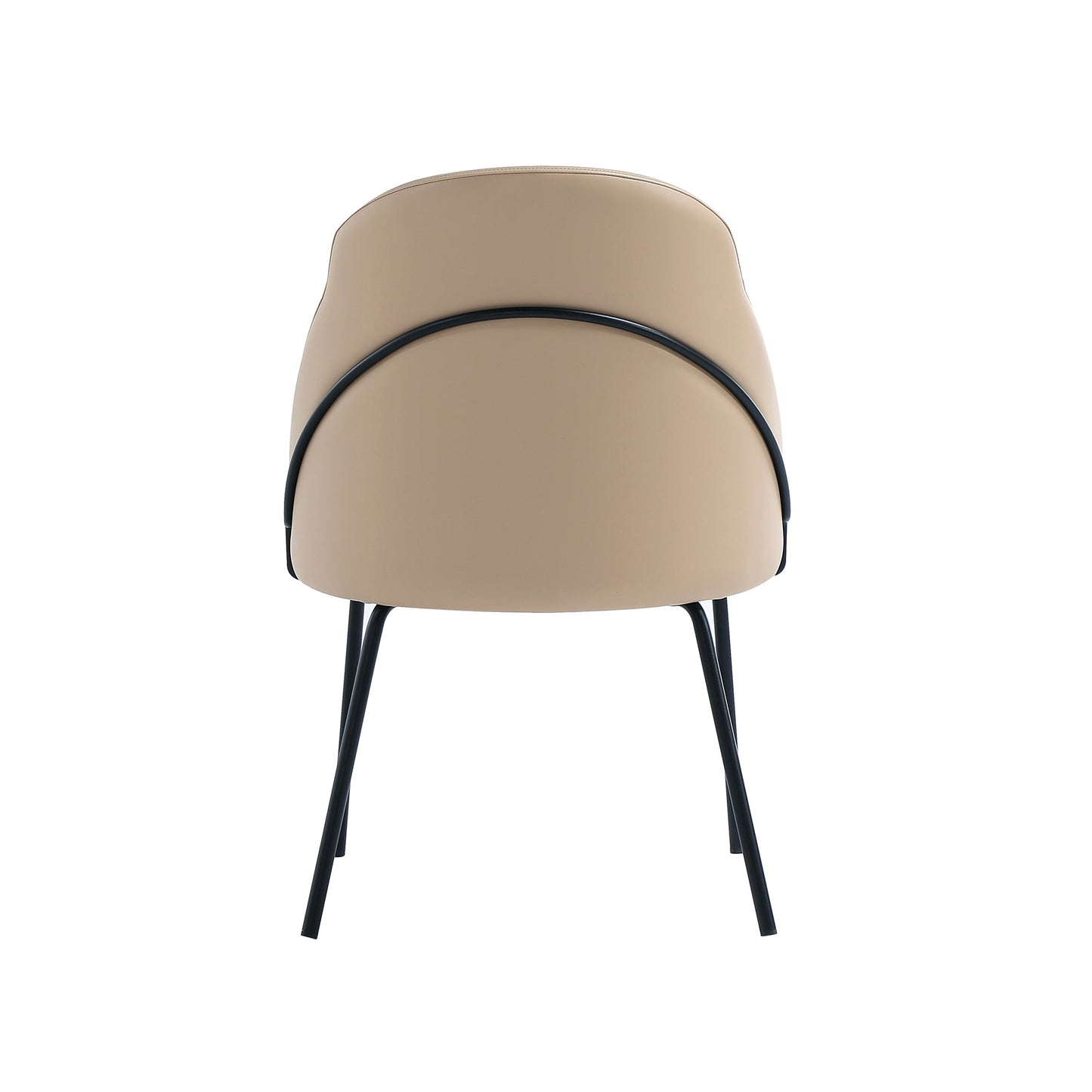 Gracie Dining Chair in Tan and Black (set of 4) - Ornate Home