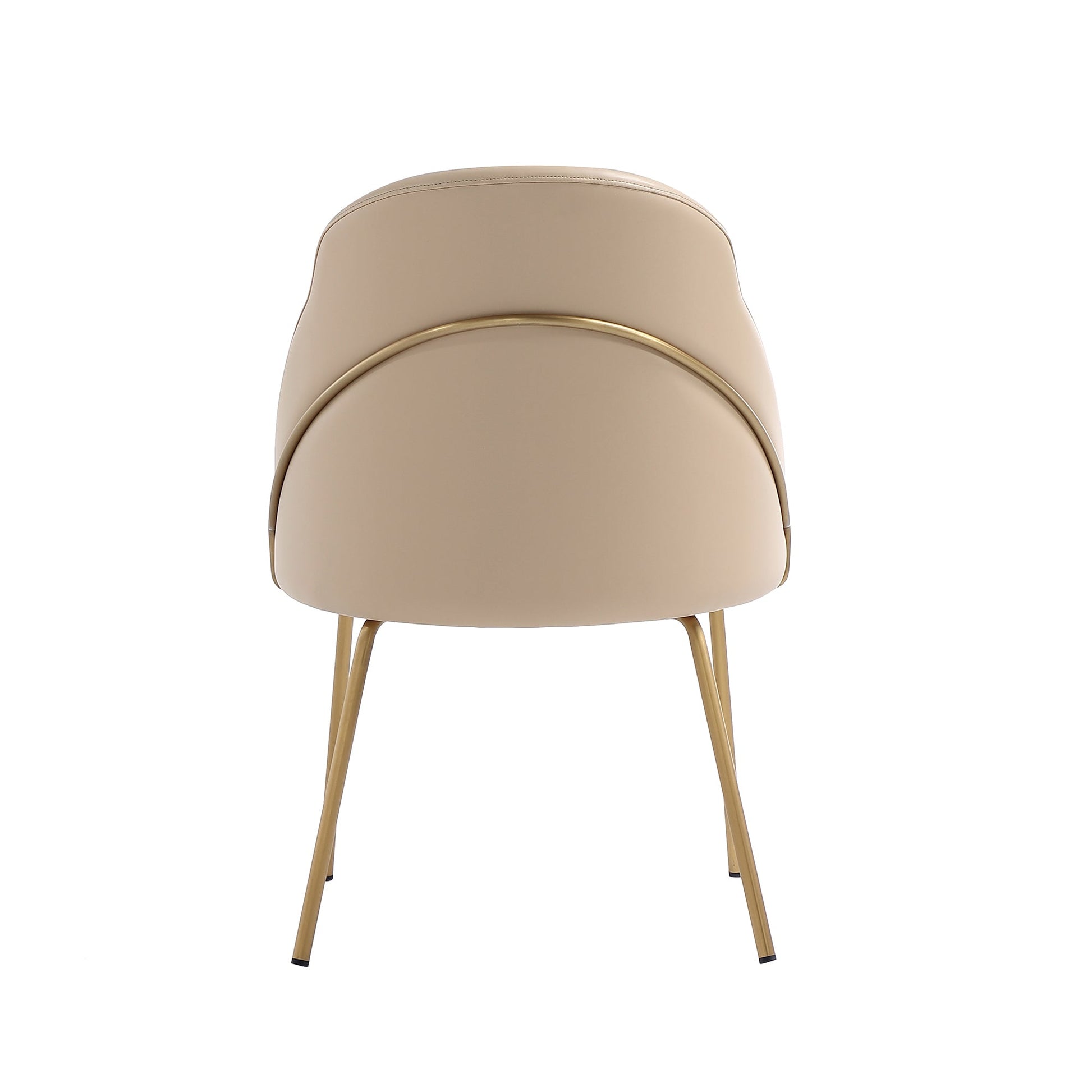 Gracie Dining Chair in Tan and Gold - Ornate Home
