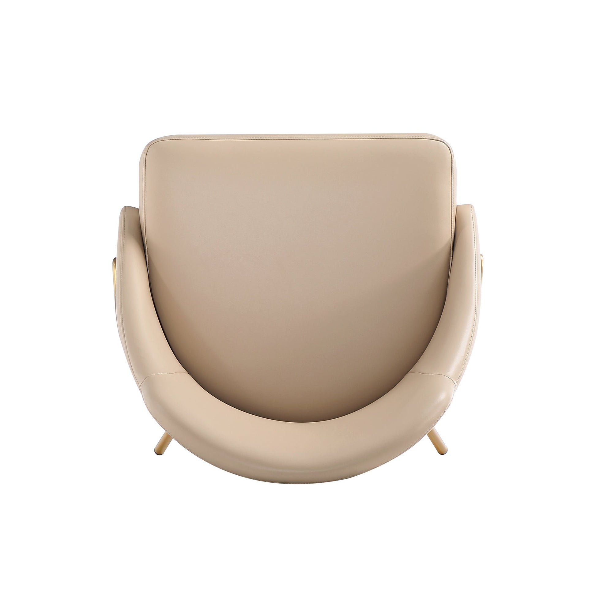 Gracie Dining Chair in Tan and Gold - Ornate Home