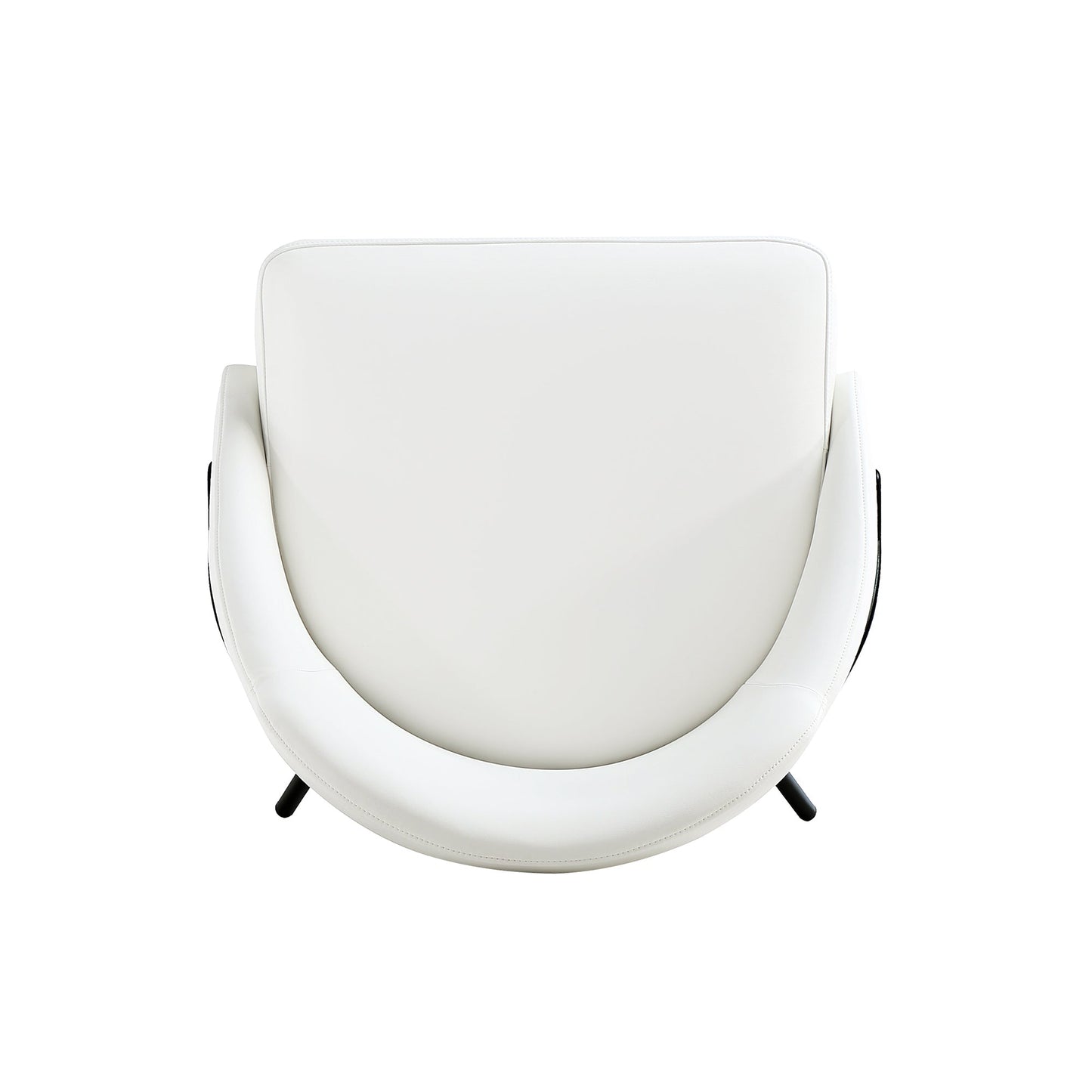 Gracie Dining Chair in White and Black (set of 2) - Ornate Home