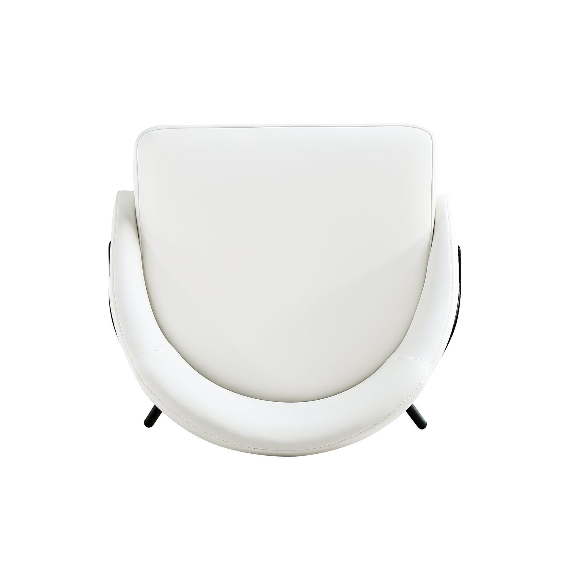 Gracie Dining Chair in White and Black (set of 2) - Ornate Home