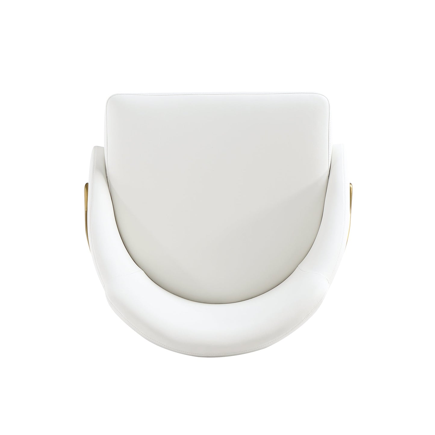 Gracie Dining Chair in White and Gold (set of 2) - Ornate Home