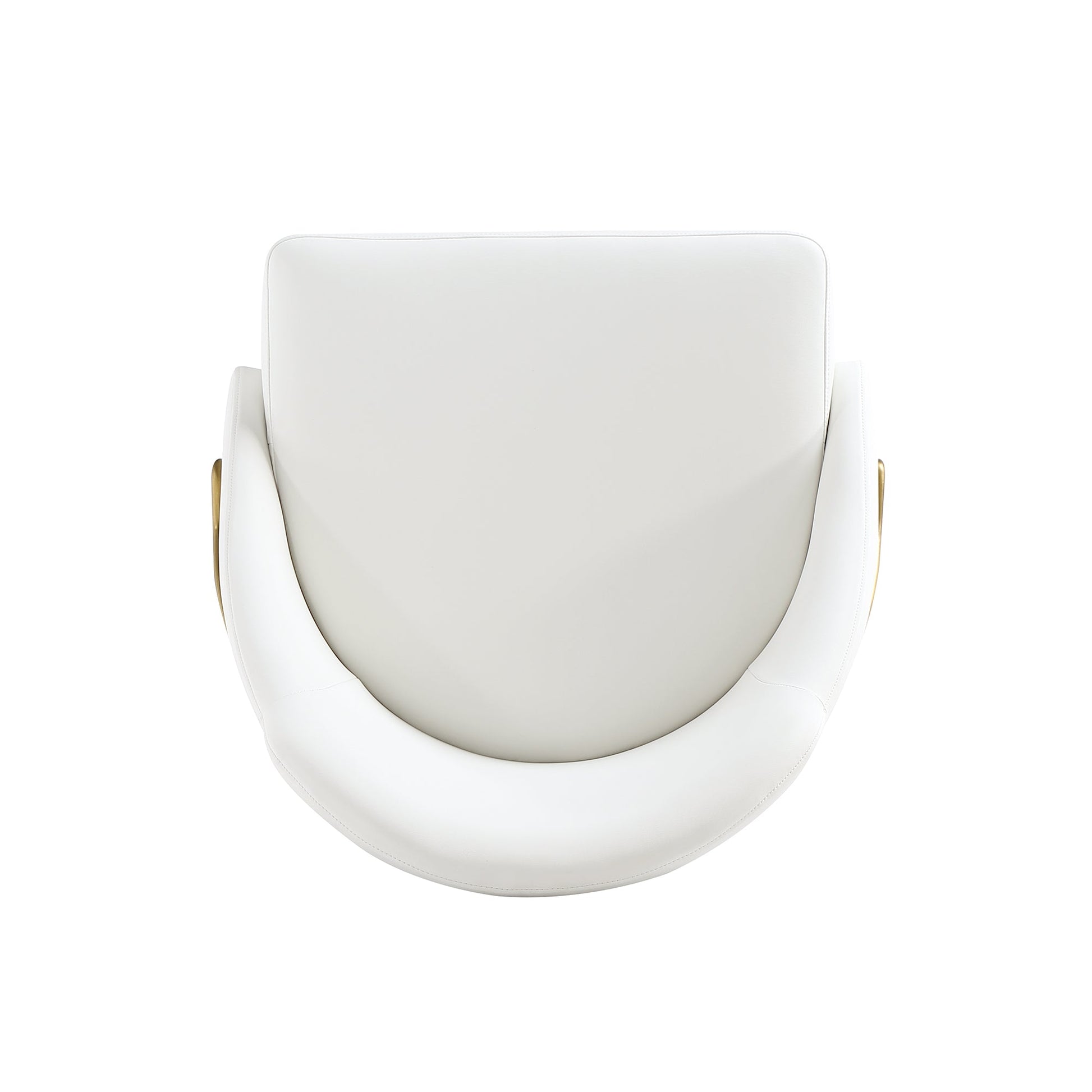 Gracie Dining Chair in White and Gold (set of 4) - Ornate Home