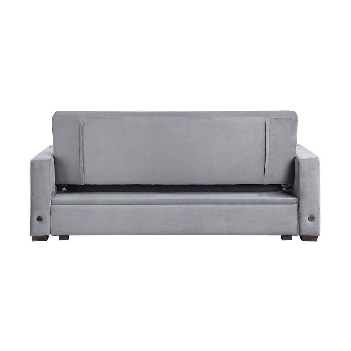 Grady Gray Convertible Sofa - Ornate Home