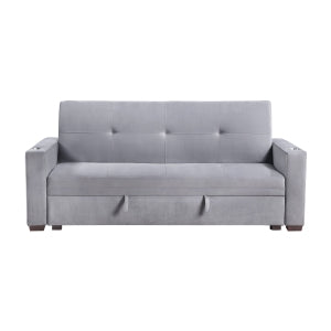 Grady Gray Convertible Sofa - Ornate Home