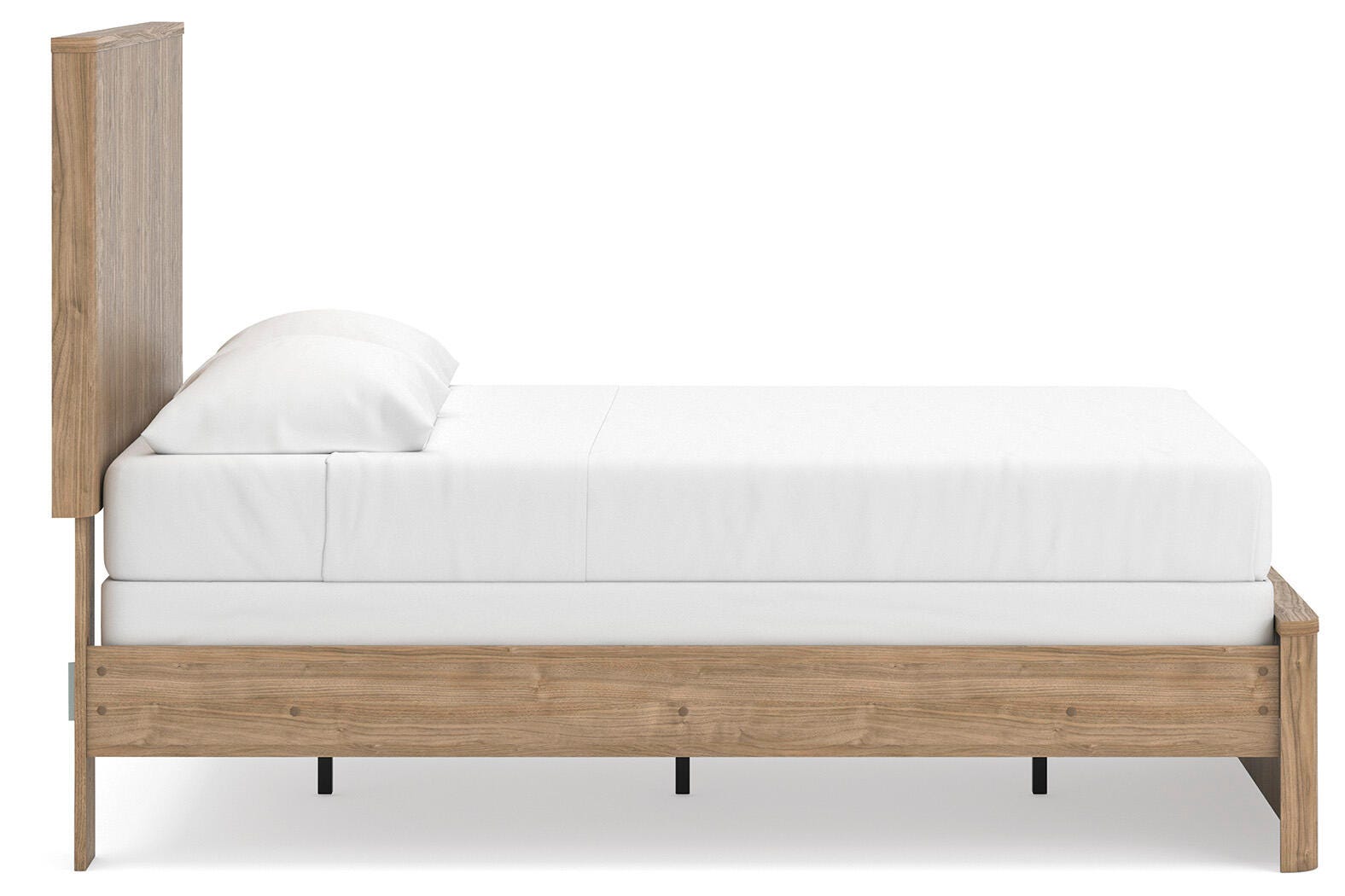 Gramburg Warm Natural Brown Full Panel Bed- Viva Furn