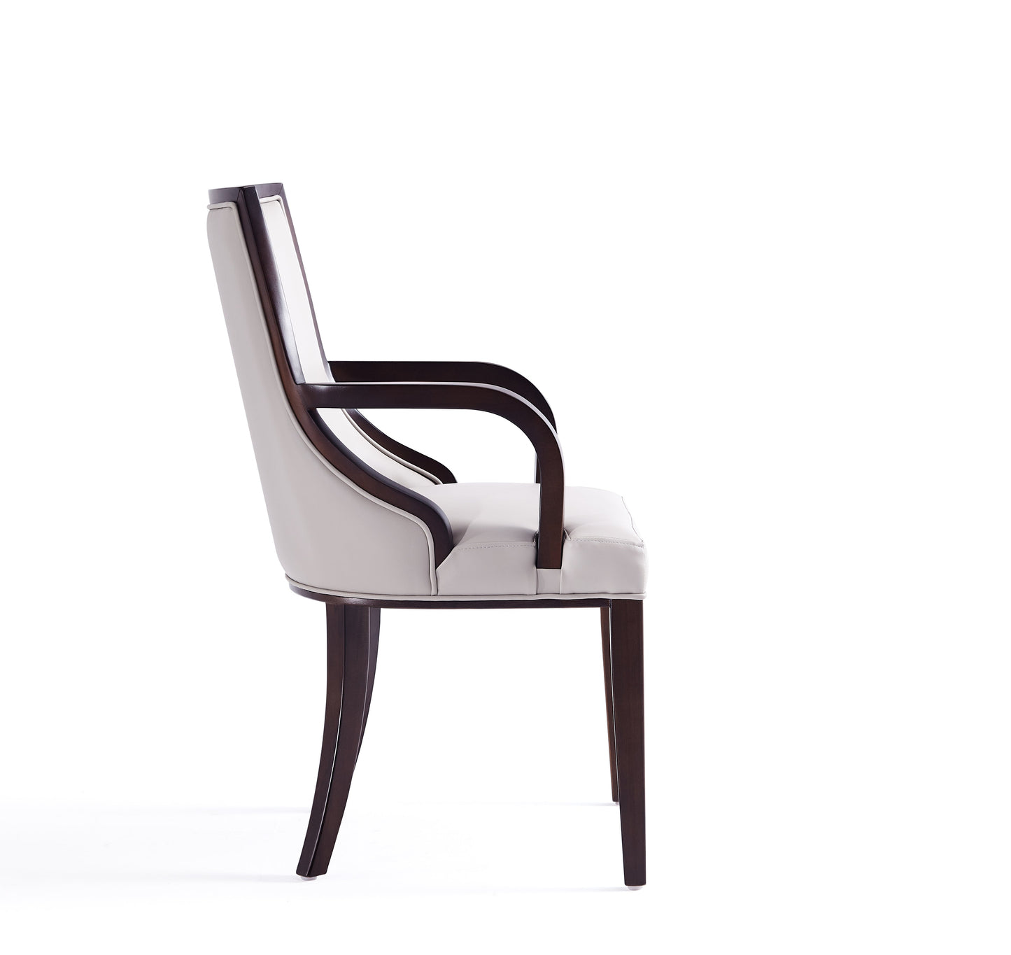 Grand Dining Armchair in Light Grey - Ornate Home