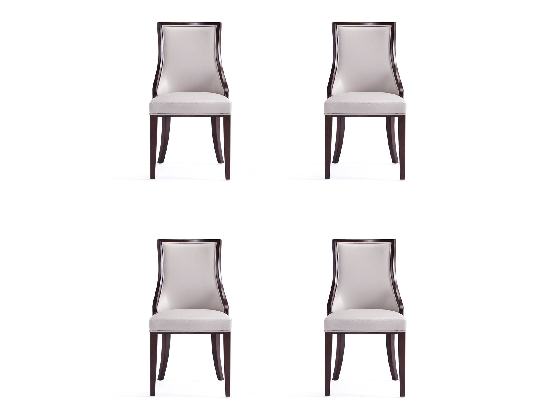 Grand Dining Chairs (set of 4) in Light Grey - Ornate Home