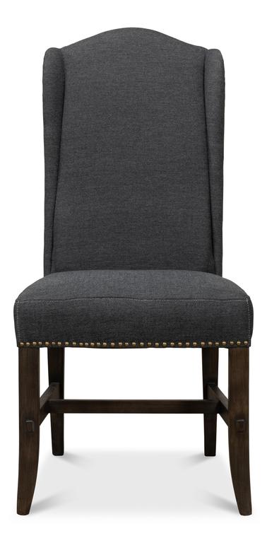 Grand Manor Black High Back Dining Chair (Set of 2) - Ornate Home