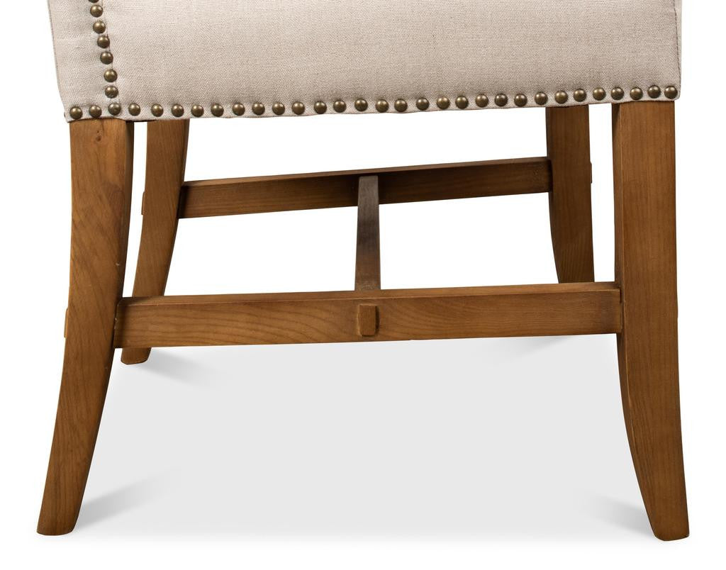 Grand Manor Ivory High Back Dining Chair (Set of 2) - Ornate Home