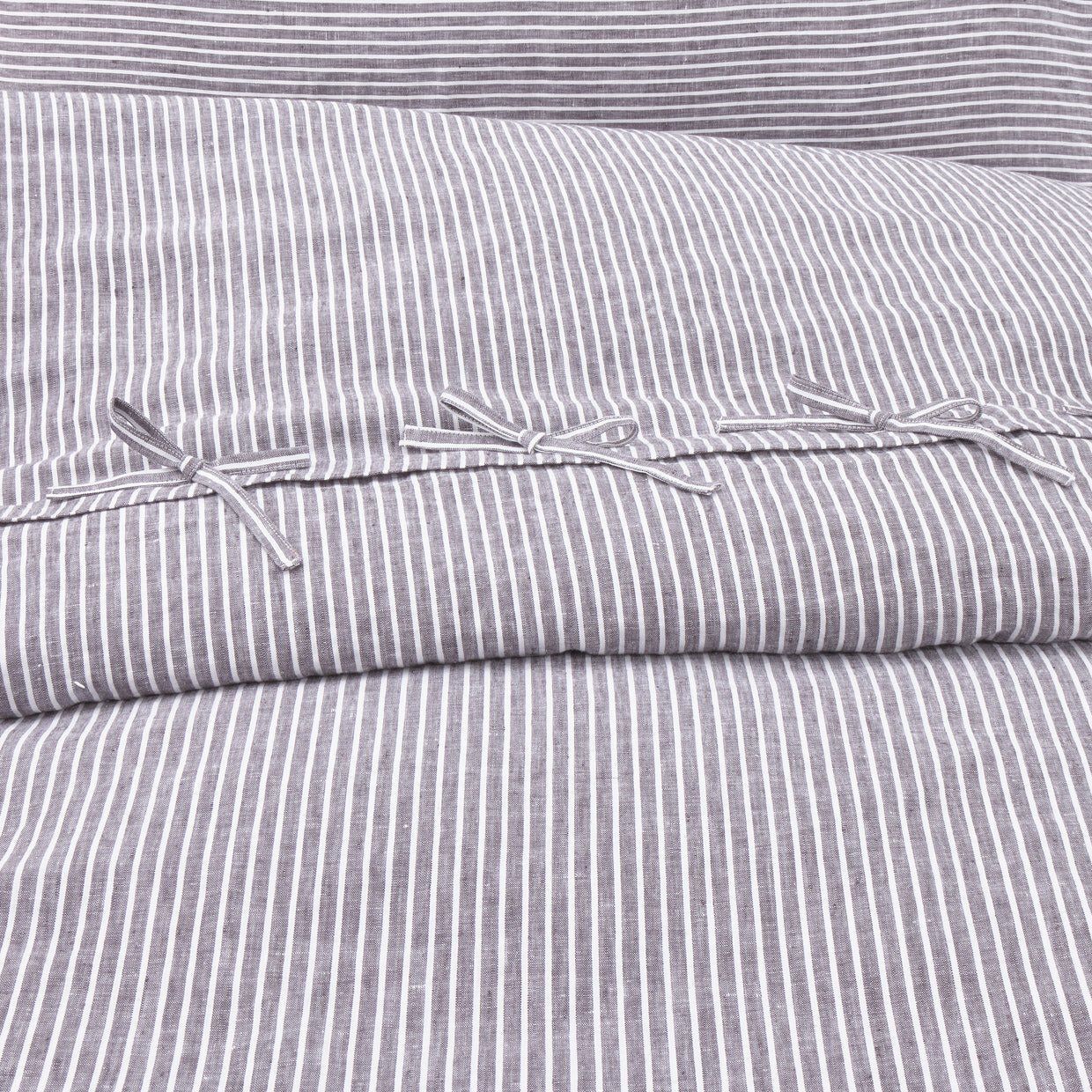 Grant Grey/White 5-Piece Duvet Set - Ornate Home