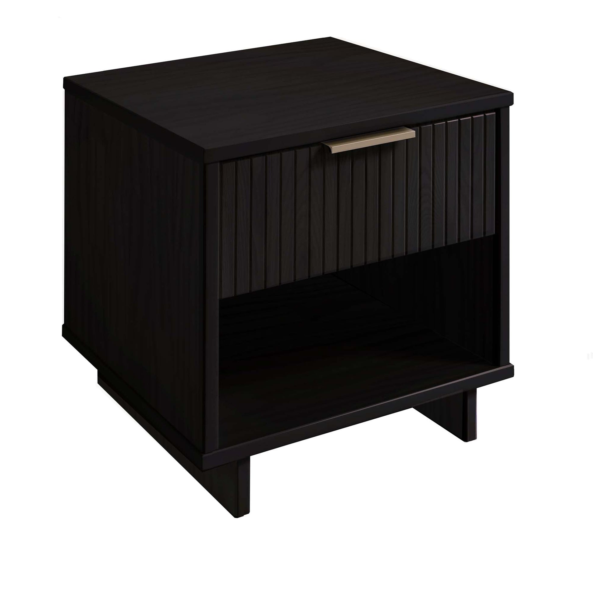 Granville Nightstand 1.0 in Black (set of 2) - Ornate Home