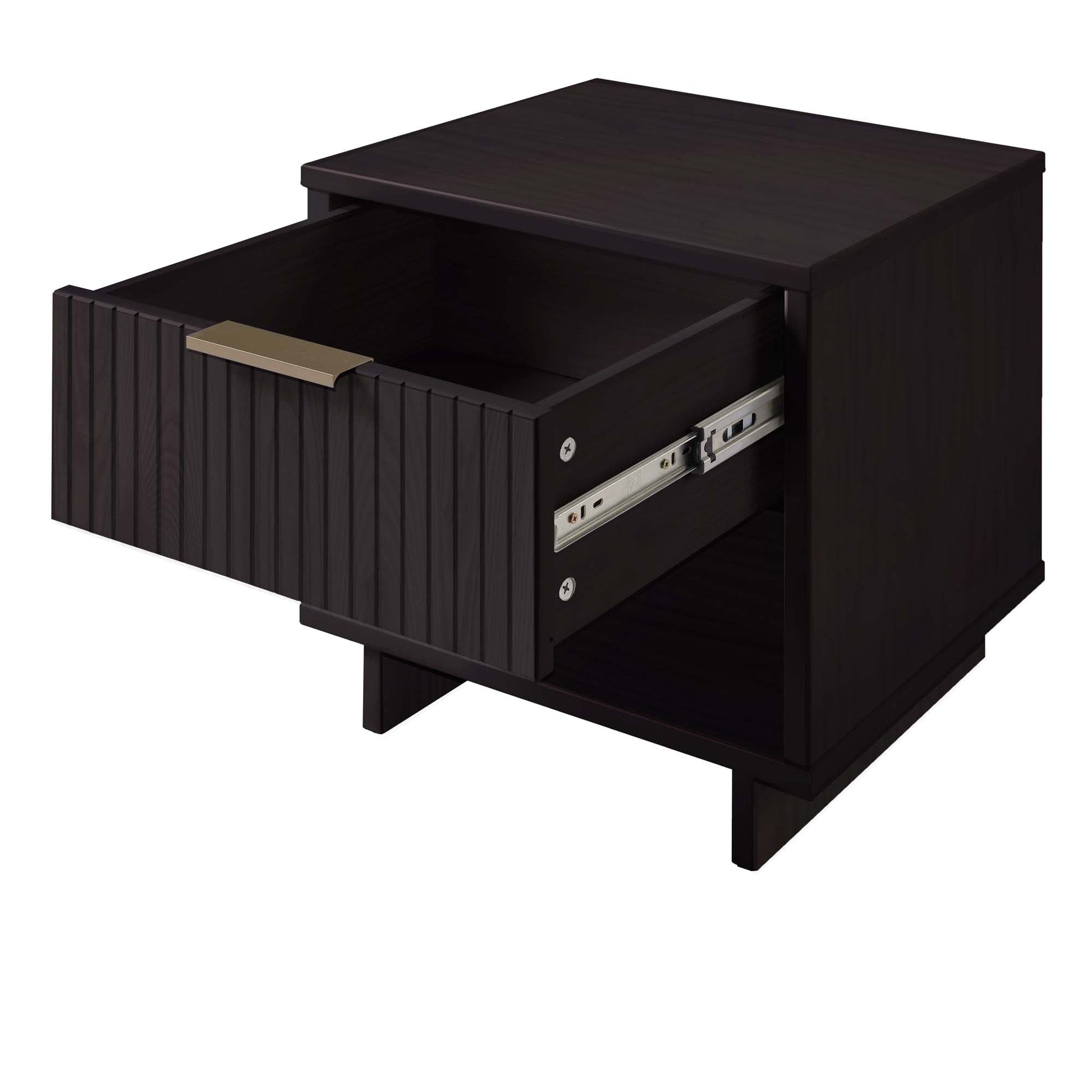 Granville Nightstand 1.0 in Black (set of 2) - Ornate Home
