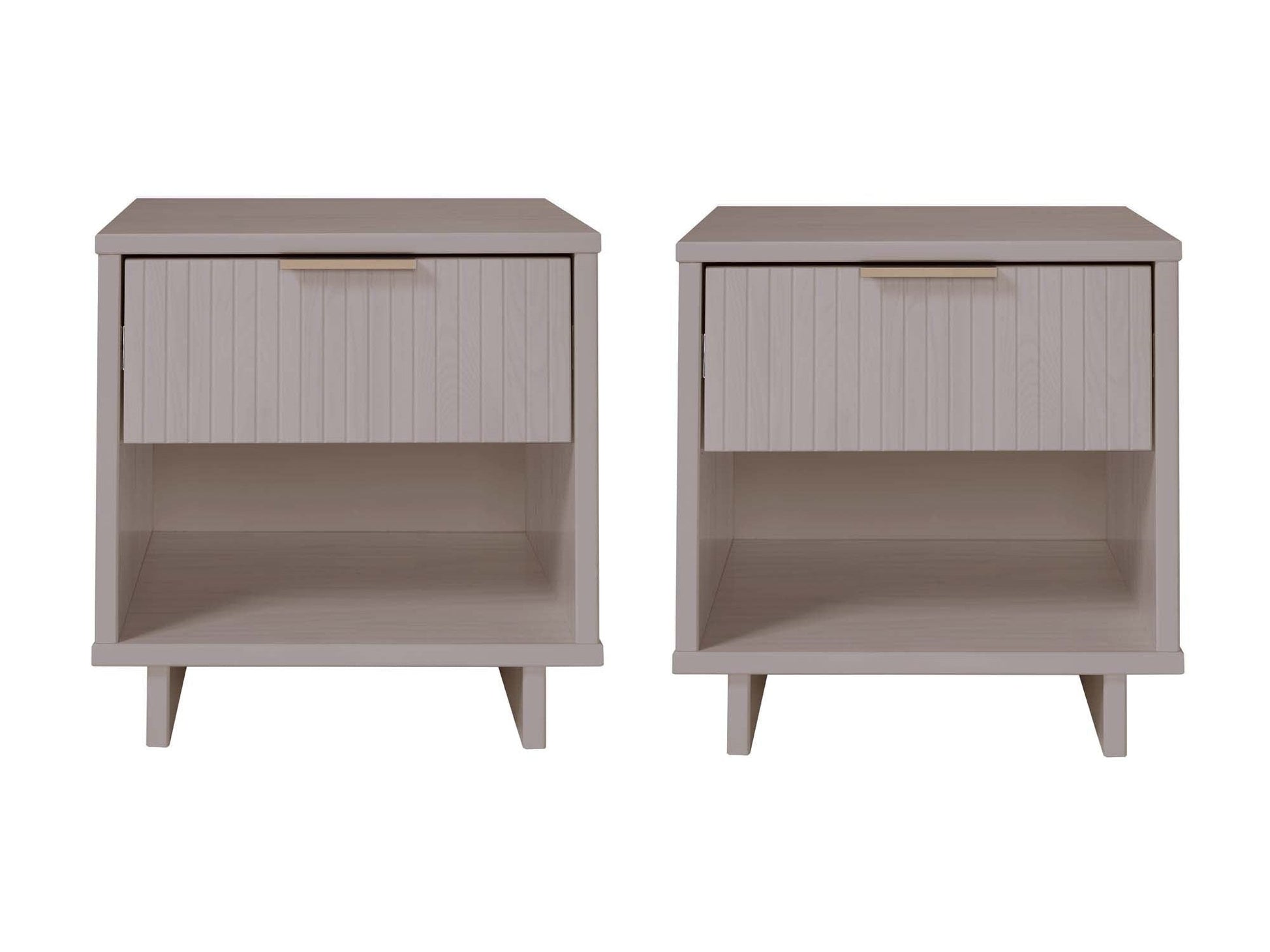 Granville Nightstand 1.0 in Light Grey (set of 2) - Ornate Home
