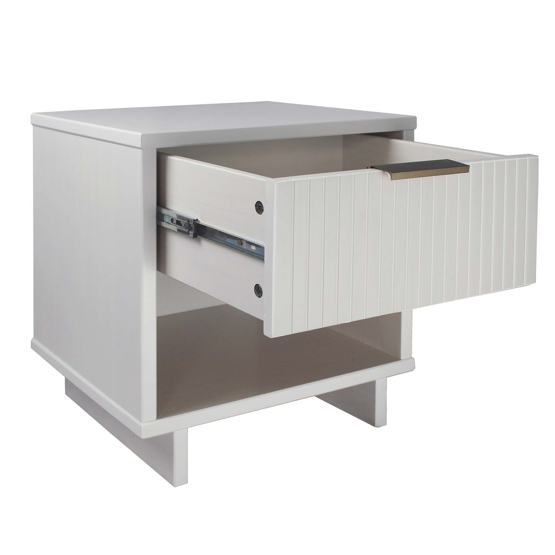 Granville Nightstand 1.0 in White (set of 2) - Ornate Home