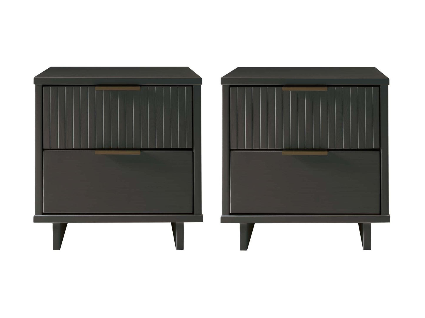 Granville Nightstand 2.0 in Dark Grey (set of 2) - Ornate Home