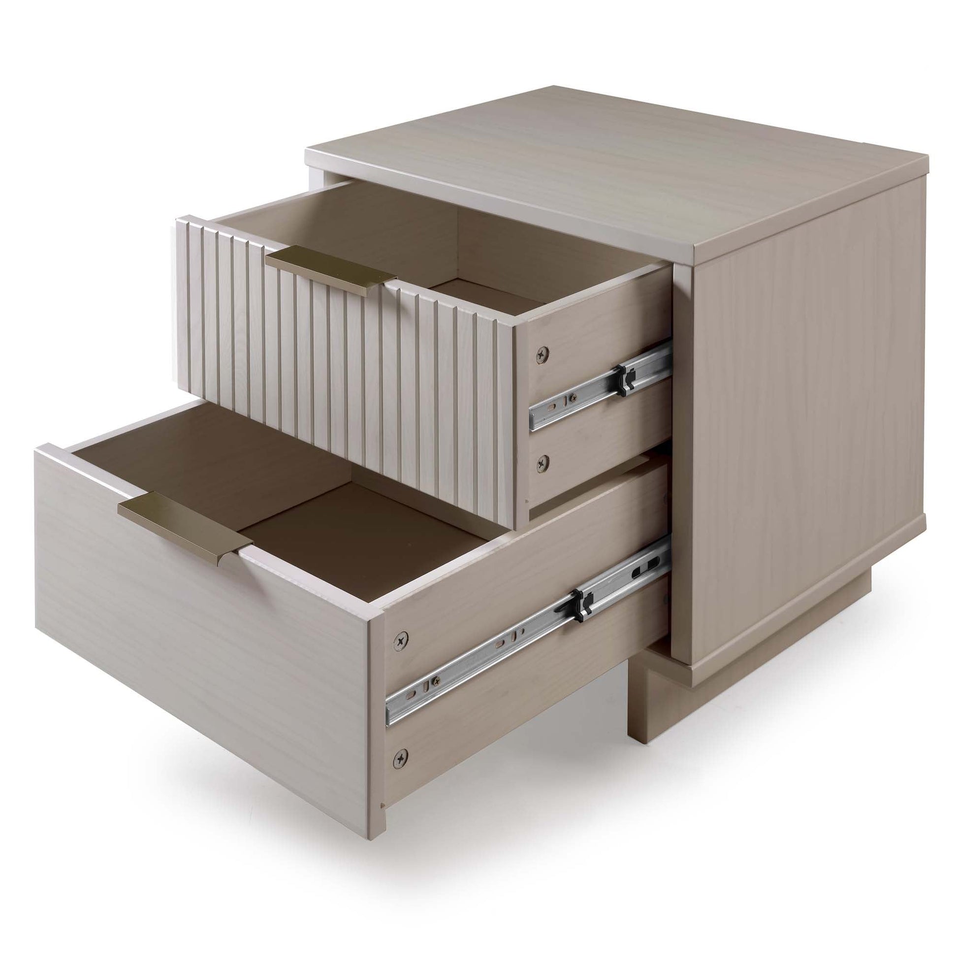 Granville Nightstand 2.0 in Light Grey (set of 2) - Ornate Home