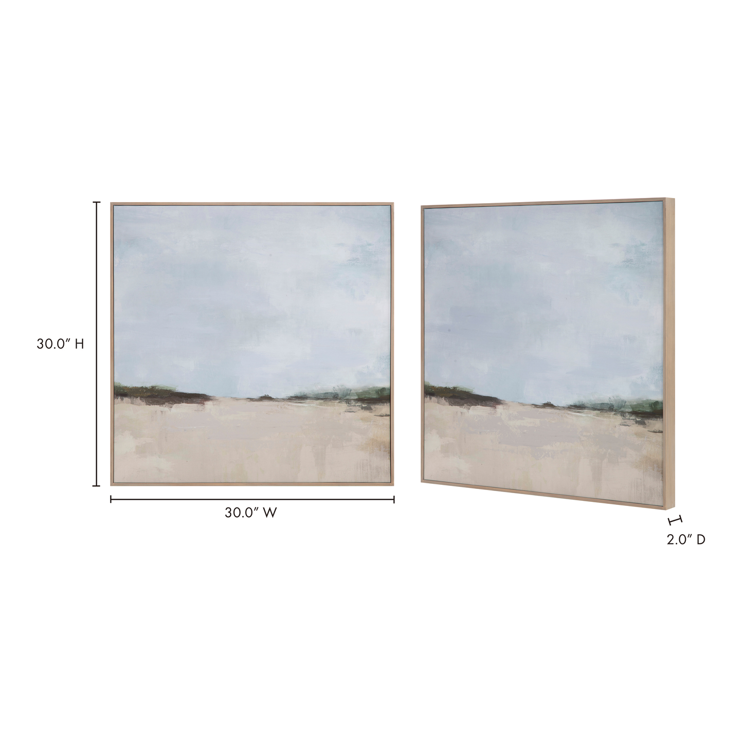 Grasslands Multicolor Painting Framed - Ornate Home