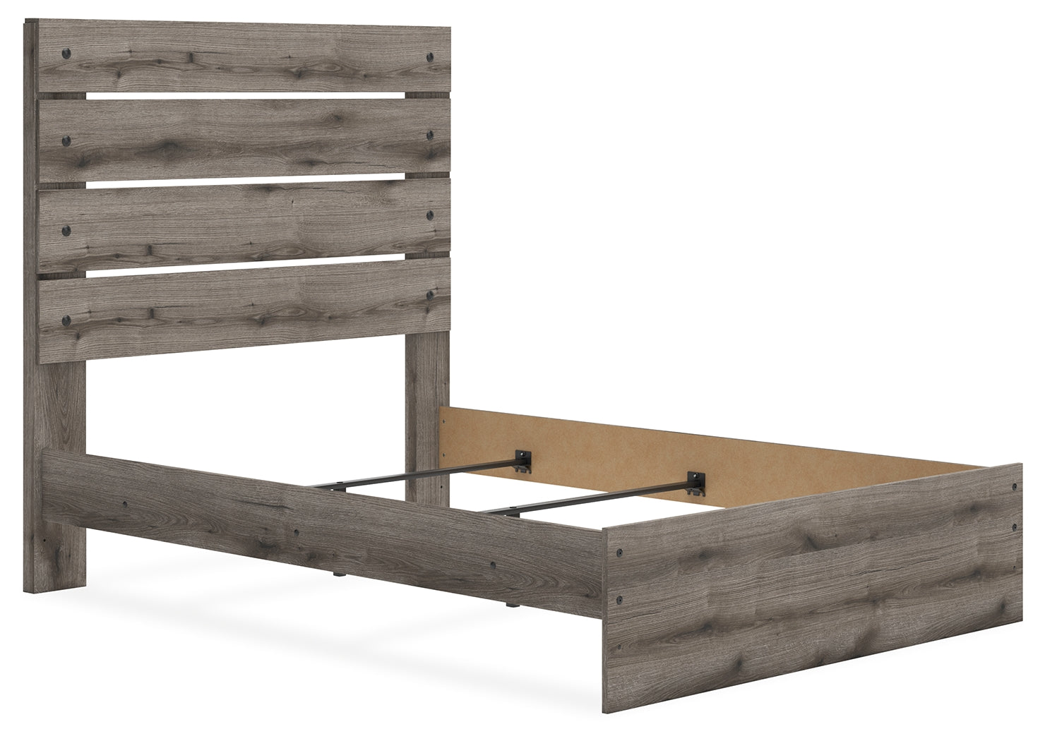 Graystorm Brown Gray Full Panel Youth Bed- Viva Furn