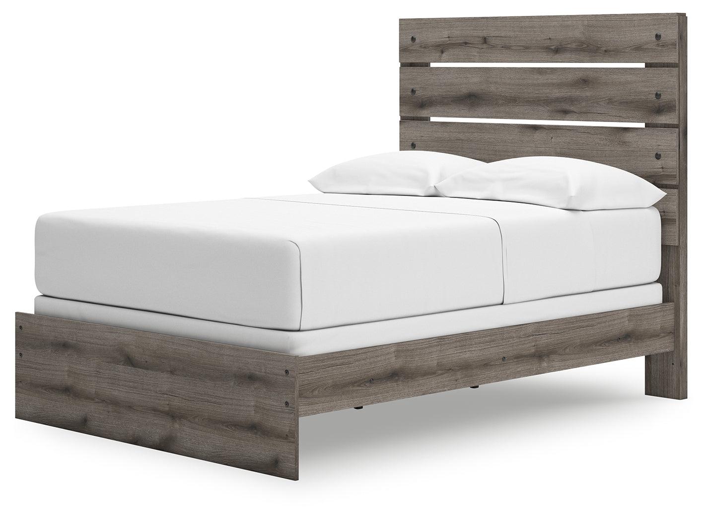 Graystorm Brown Gray Full Panel Youth Bed- Viva Furn