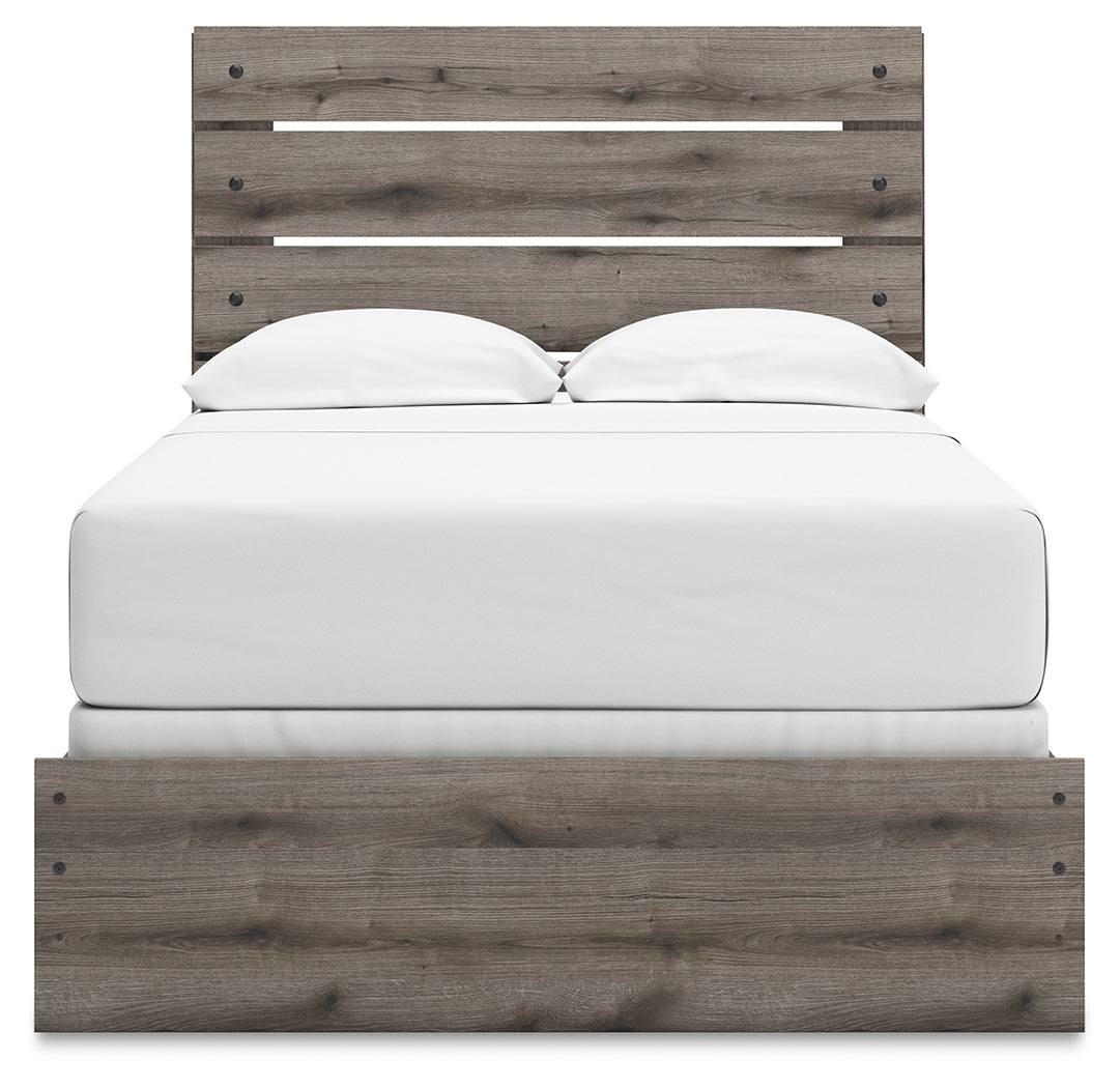 Graystorm Brown Gray Full Panel Youth Bed- Viva Furn