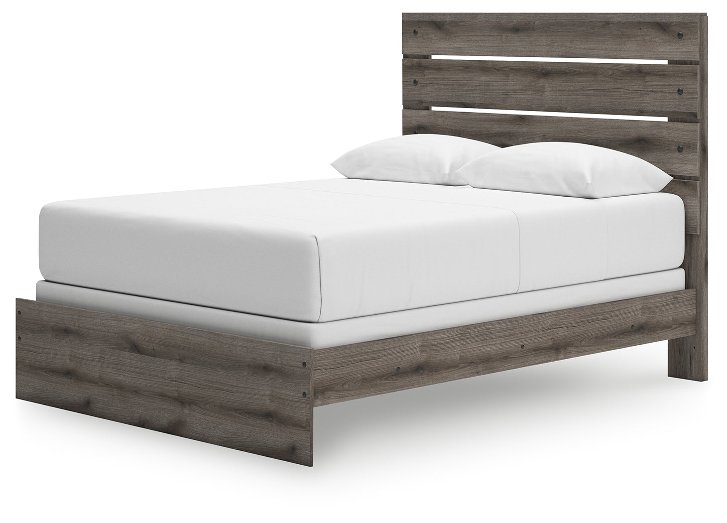 Graystorm Brown Gray Queen Panel Bed- Viva Furn