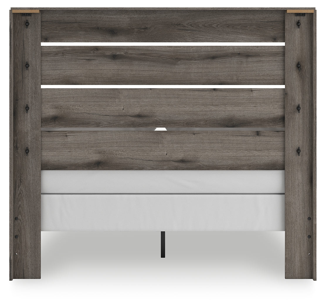 Graystorm Brown Gray Queen Panel Bed- Viva Furn