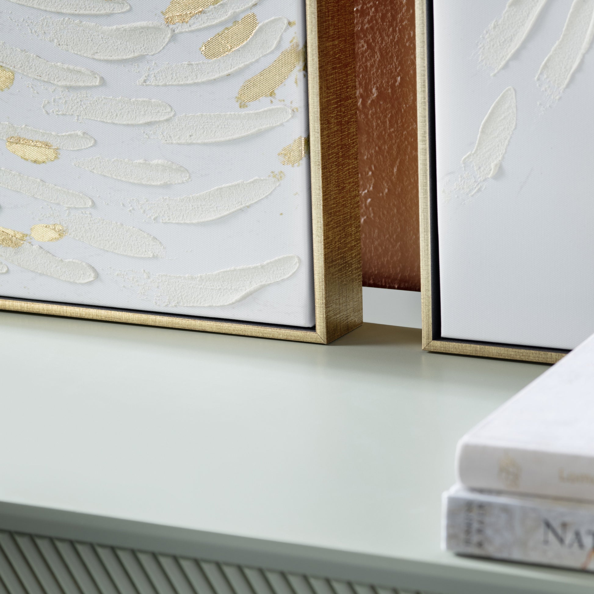 Great Escape White/Gold Canvas - Ornate Home