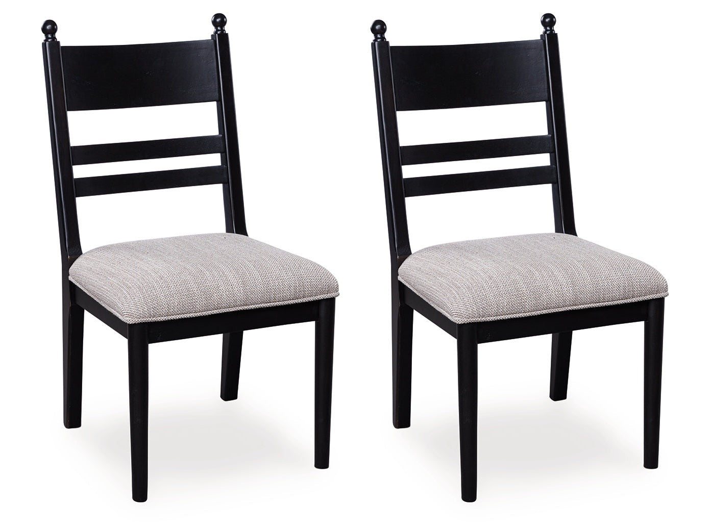 Greddinton Black Dining UPH Side Chair (Set of 2)- Viva Furn