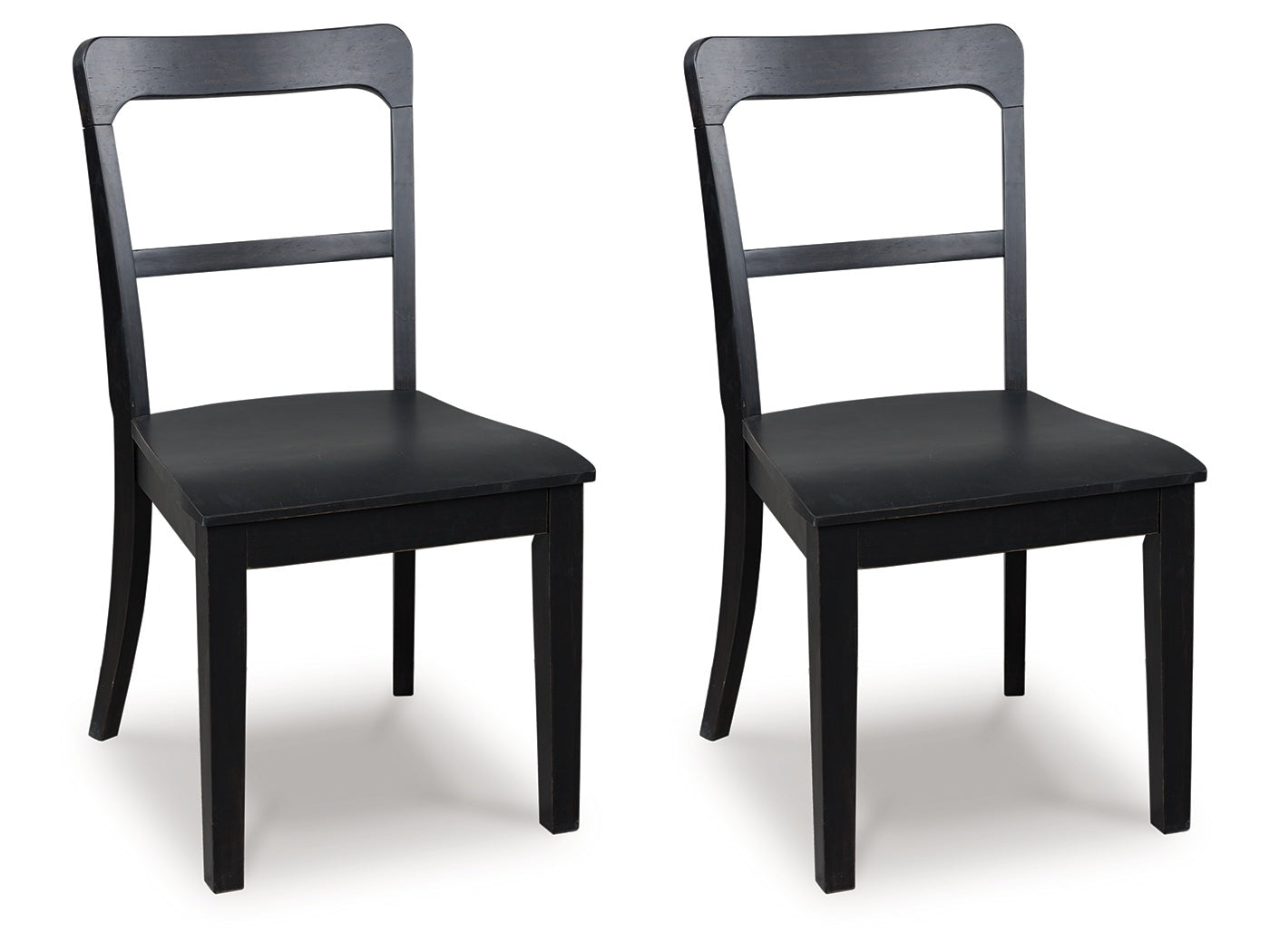 Greddinton Black Dining Upholstered Side Chair (Set of 2)- Viva Furn