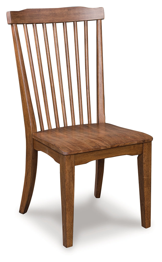 Greddinton Brown Dining Room Side Chair (Set of 2)- Viva Furn