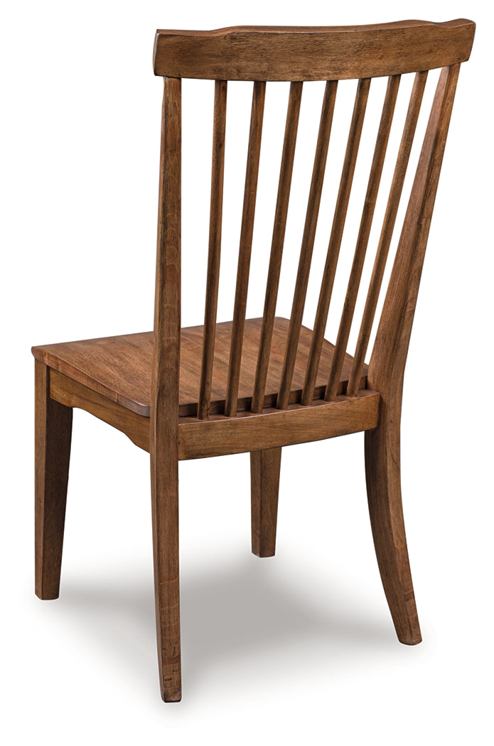 Greddinton Brown Dining Room Side Chair (Set of 2)- Viva Furn