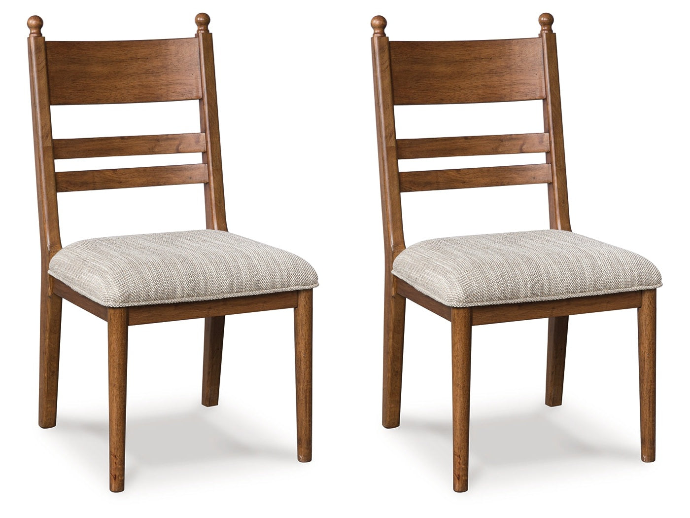 Greddinton Brown Dining Upholstered Side Chair (Set of 2)- Viva Furn