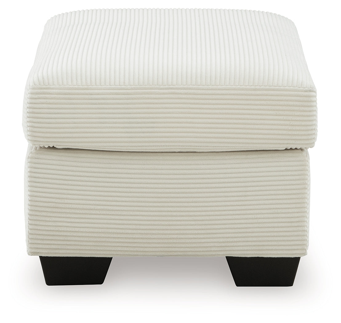 Greenbriar Ivory Ottoman- Viva Furn