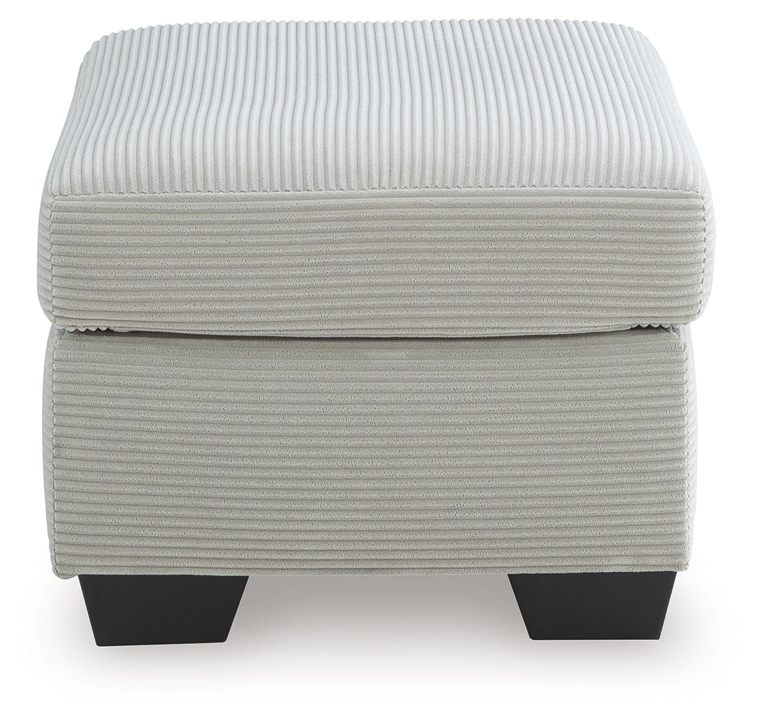 Greenbriar Smoke Ottoman- Viva Furn
