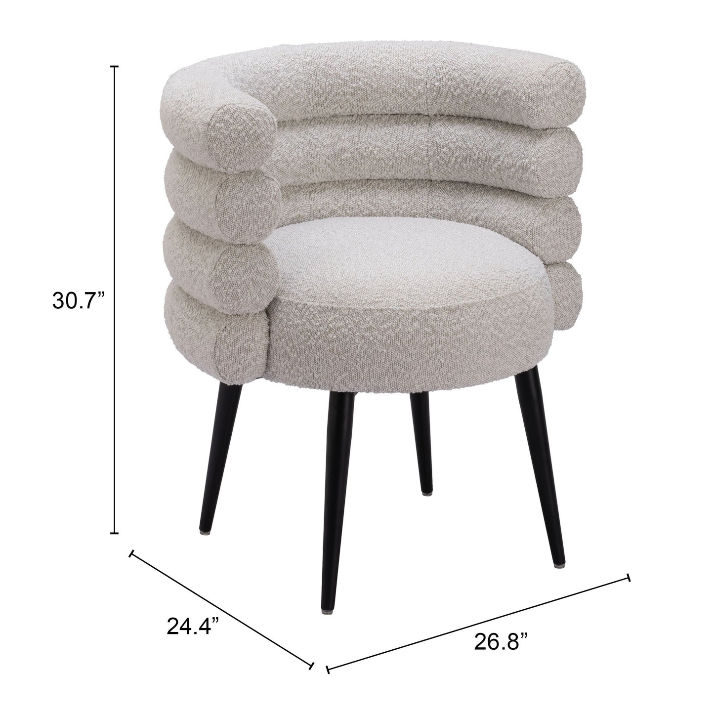 Grena Misty Gray Dining Chair - Ornate Home