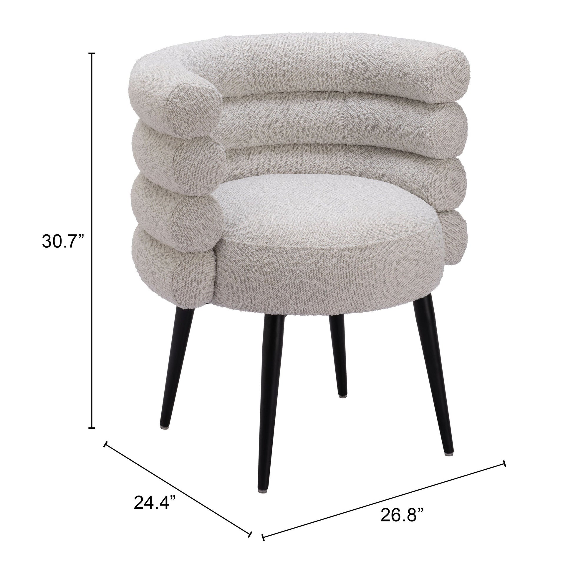 Grena Misty Gray Dining Chair - Ornate Home