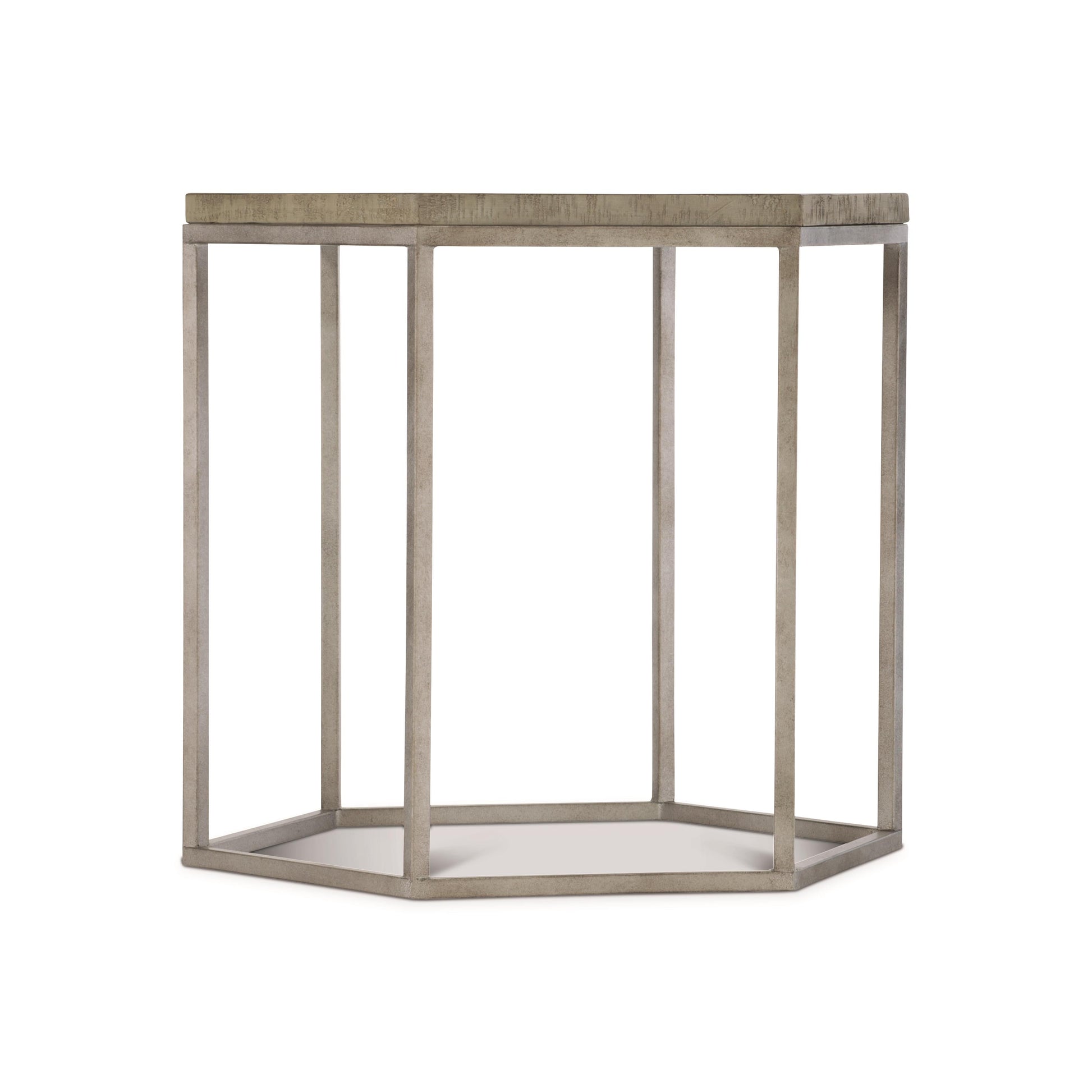 Gresham Glazed Silver/Morel Side Table - Ornate Home