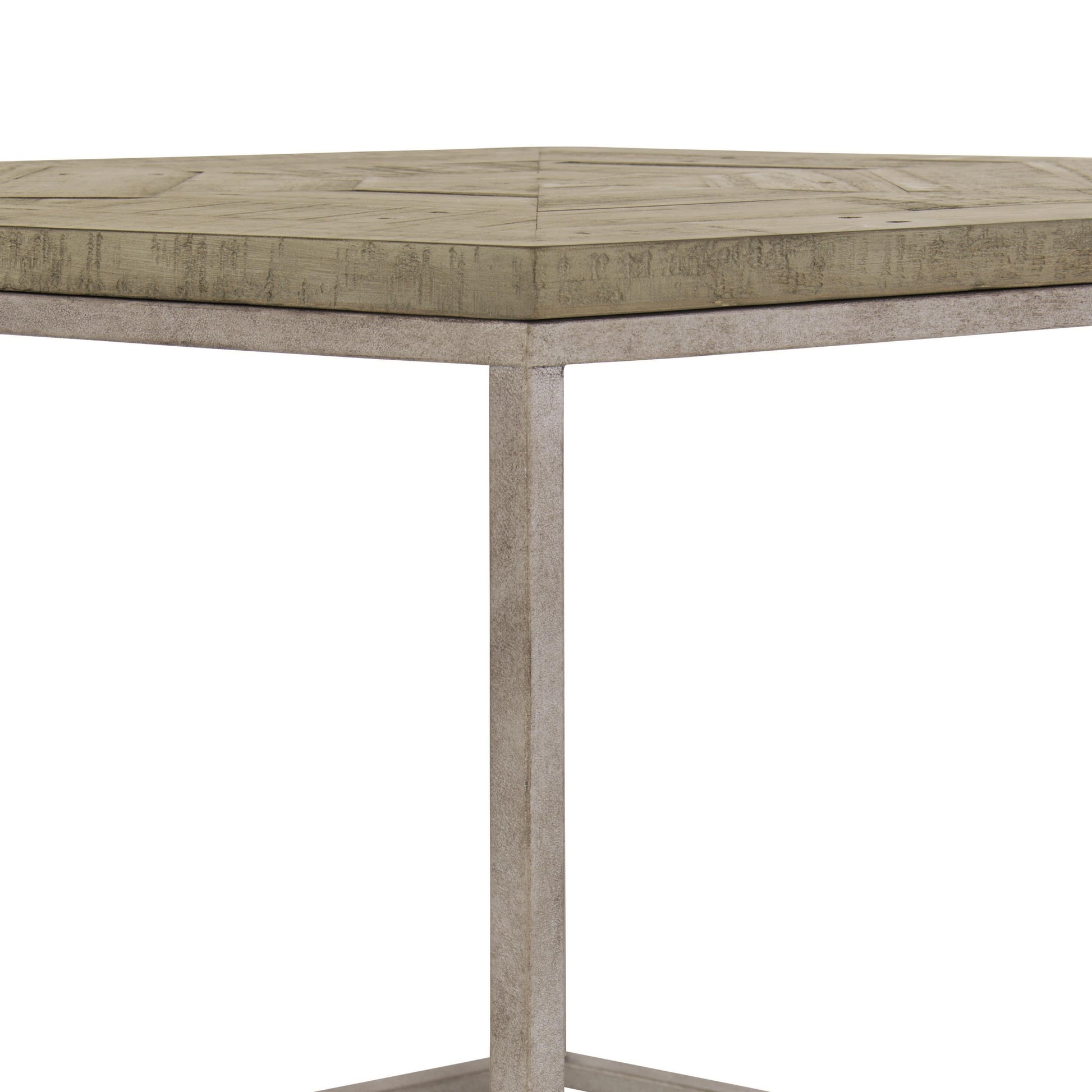 Gresham Glazed Silver/Morel Side Table - Ornate Home