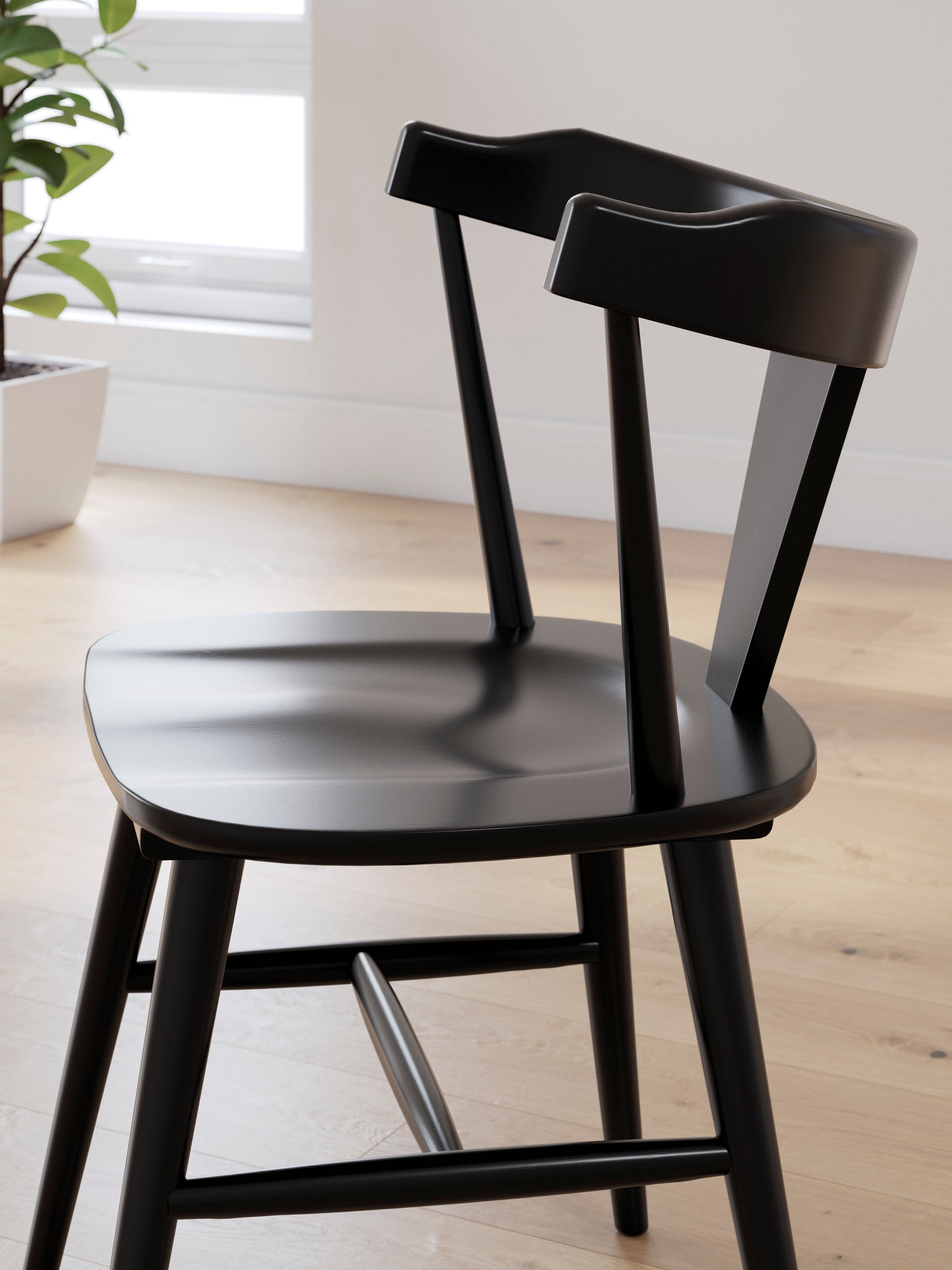 Gretlynn Black Dining Room Side Chair (Set of 2)- Viva Furn