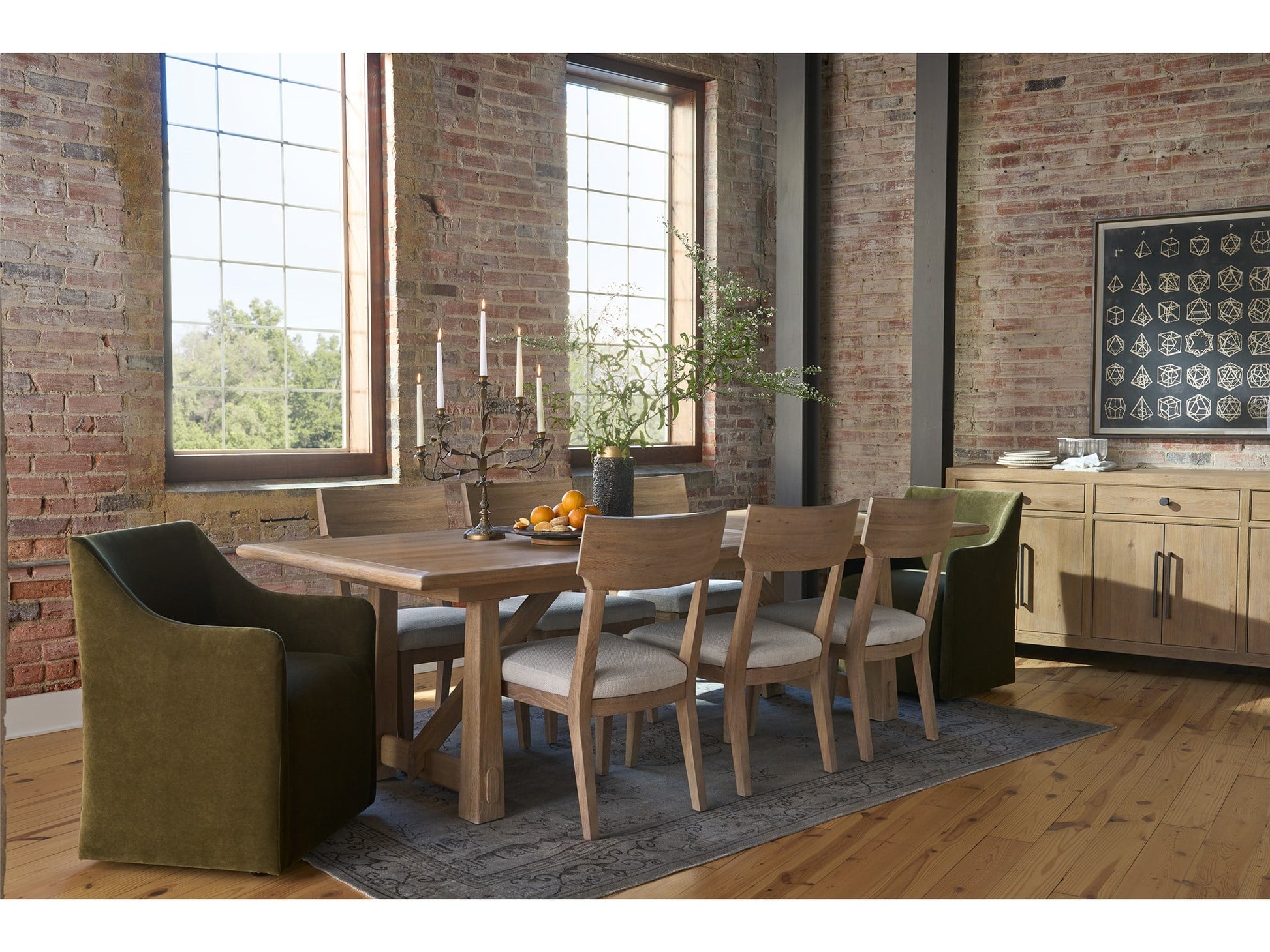 Griffith Park Canyon Wood Back Side Chair (Set of 2) - Ornate Home